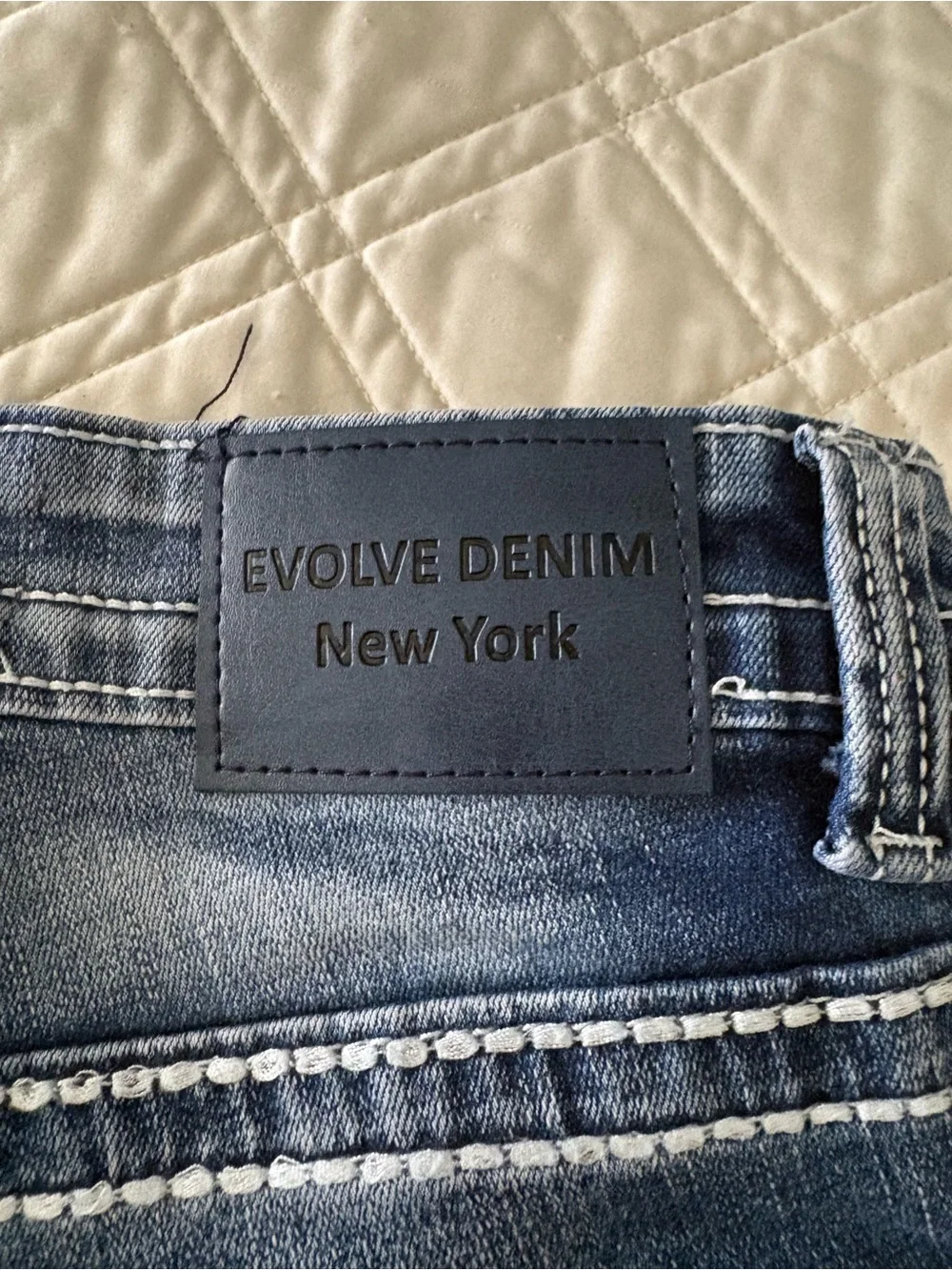 Evolve Denim Frayed Hem Women's Shorts - Blue NWOT